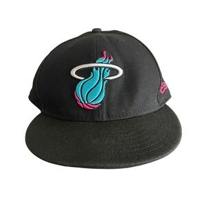 New Era Miami Heat Limited Edition Vice‎ City Snapback Hat Mens OS Black NBA Cap
